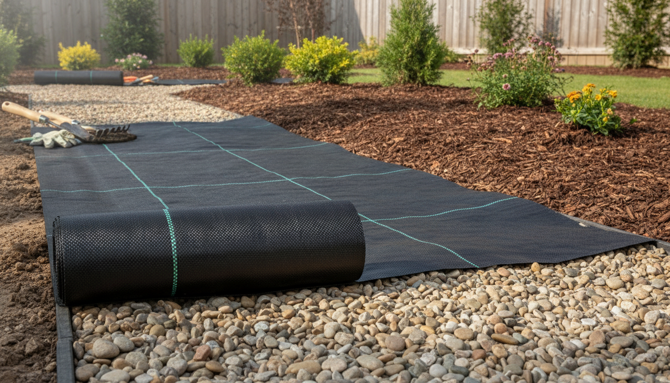 Heavy Duty Weed Barrier Fabric: Gravel Paths & Beds